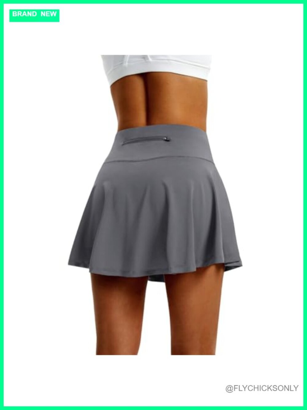 Women's High Waist Pleated Tennis Skort with Pockets Lightweight Athletic